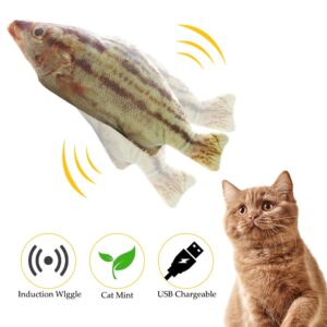 Electronic Cat Toy 3D Fish Electric USB Charging Simulation Fish Toys Soft Funny Cat Dog Chewing Interactive Pet Toy Supplies