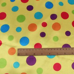 Dots Stripes Satin Fabric...