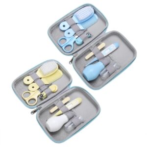 8Pcs/Set Baby Health Care Kit Portable Newborn Baby Grooming Kit Nail Clipper Scissors Hair Brush Comb Safety Care Set Baby care